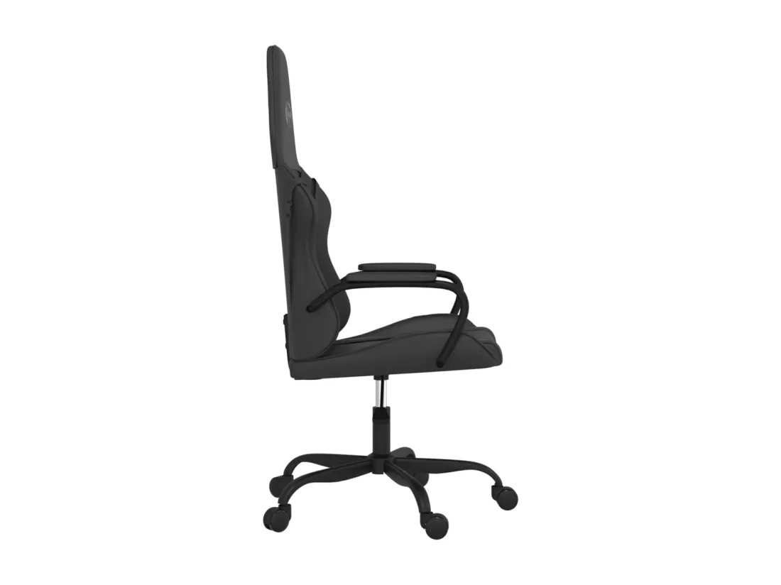 Chaise de jeu de massage noir similicuir