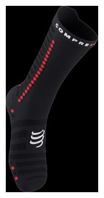 Chaussettes Compressport Pro Racing Sock Bike Noir / Blanc