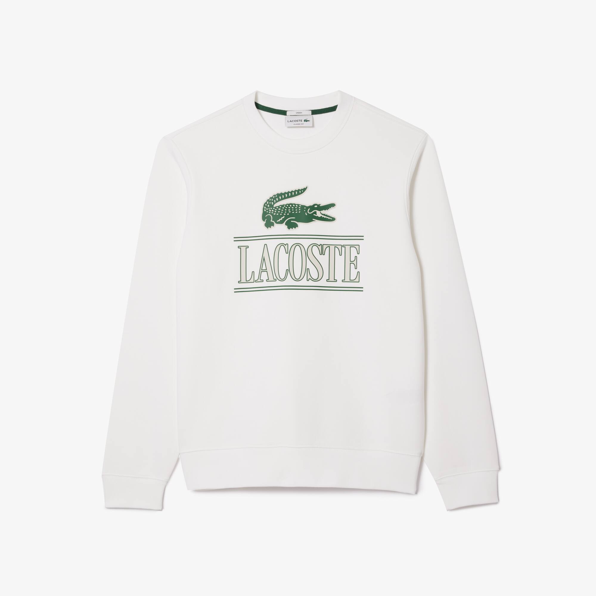 Sweatshirt Jogger avec marquage en molleton de coton Sweatshirts - Blanc - Lacoste - Unisex