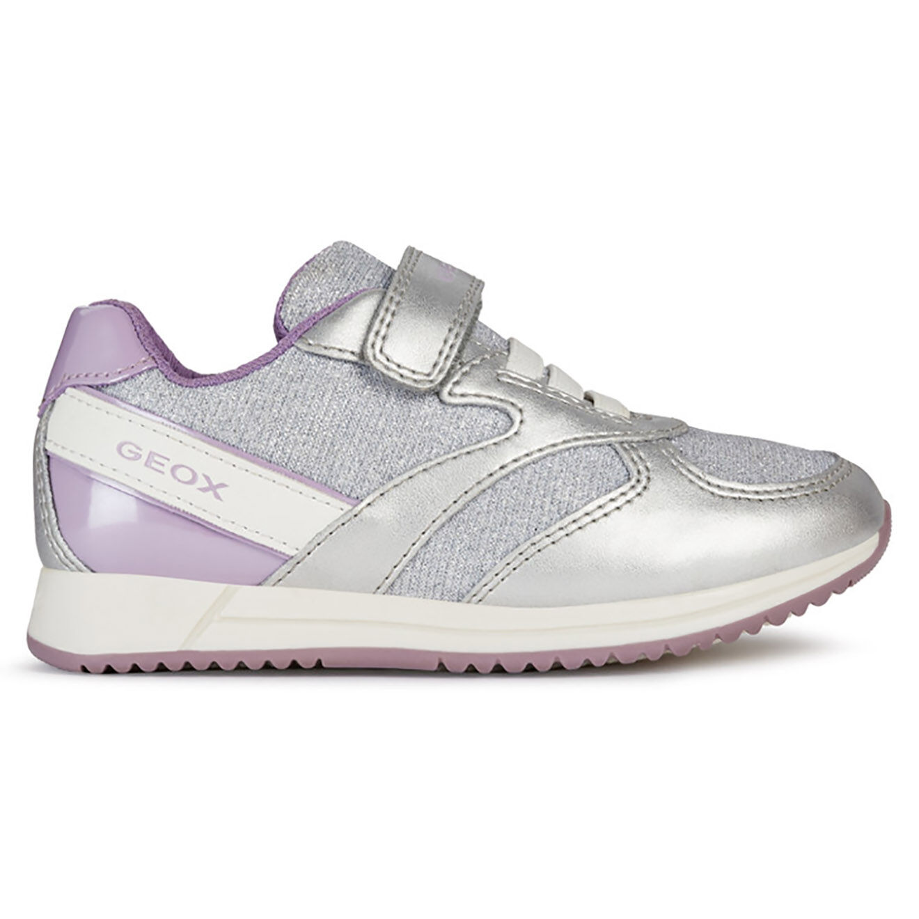 Geox Baskets Jensea argenté/lilas