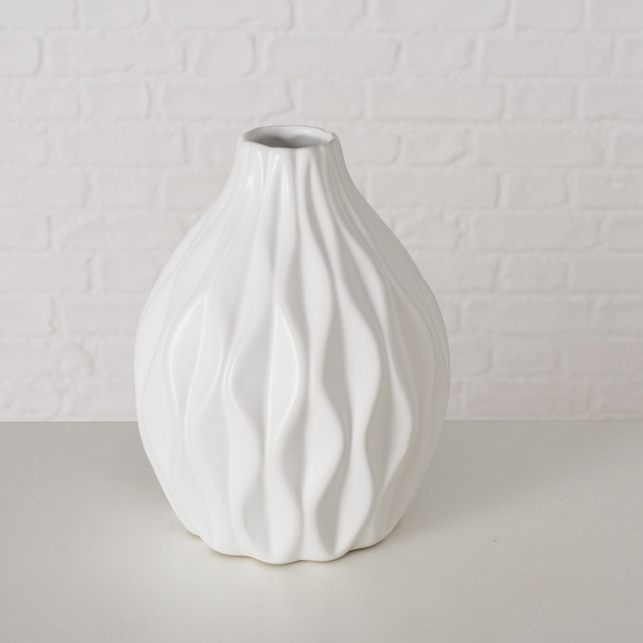 Boltze 4 Vases en Porcelaine Zalina blancs
