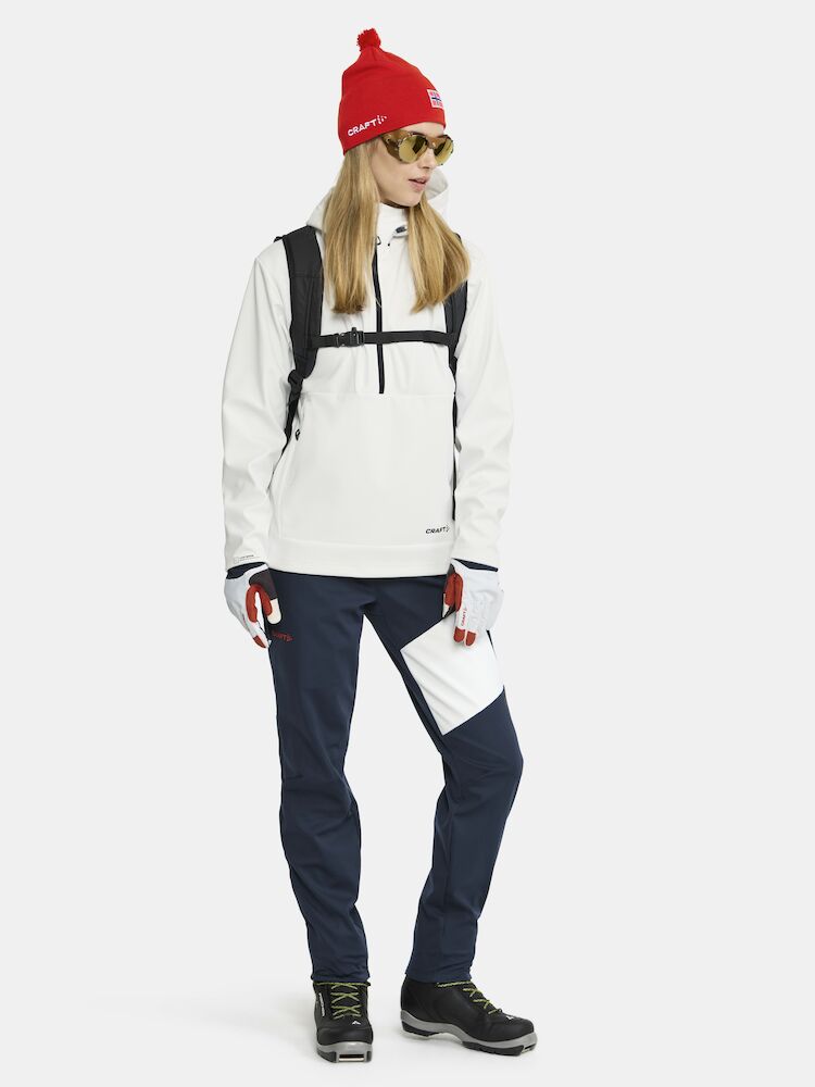 NOR ADV Backcountry Anorak Dame White/Blaze