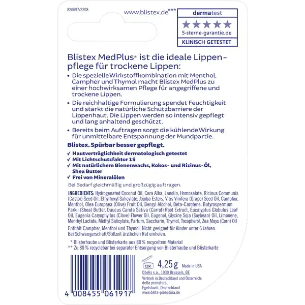 MEDPLUS Lippenpflegestift