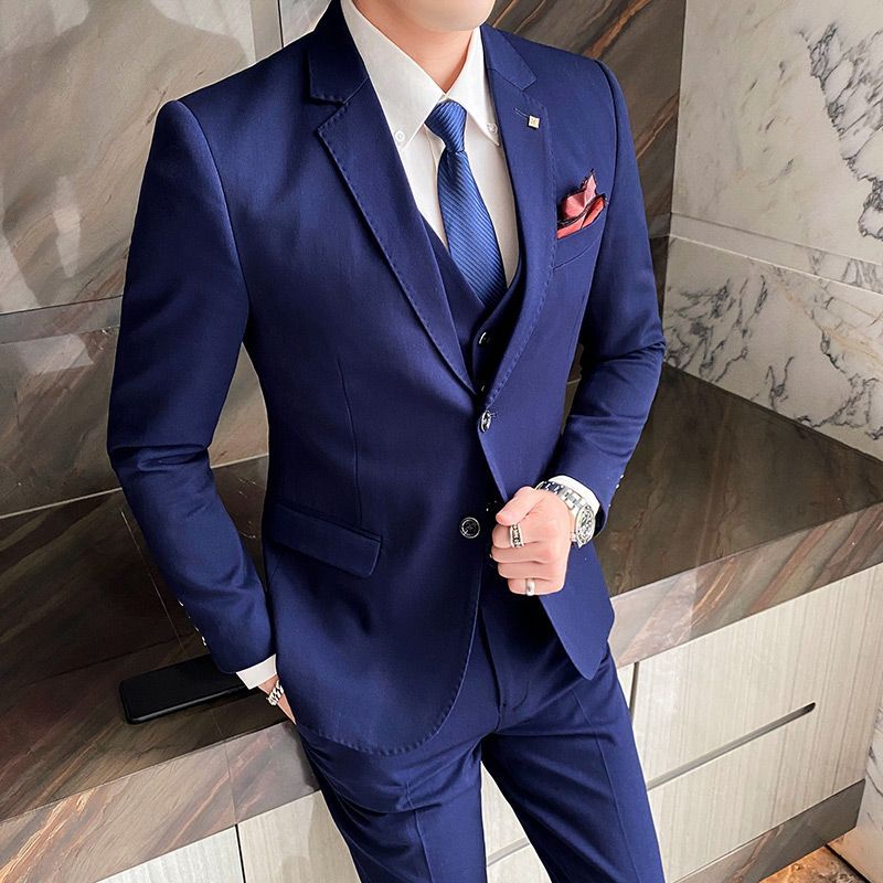 Bay Go Mall - Set: Enkelrijs blazer + vest + pantalon