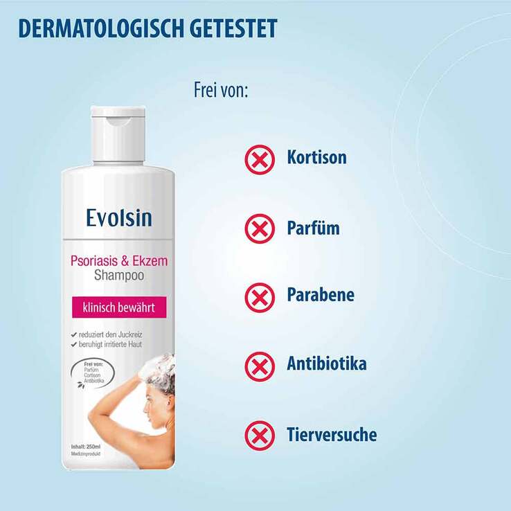 Evolsin® Ekzem & Psoriasis Shampoo, 250 ml