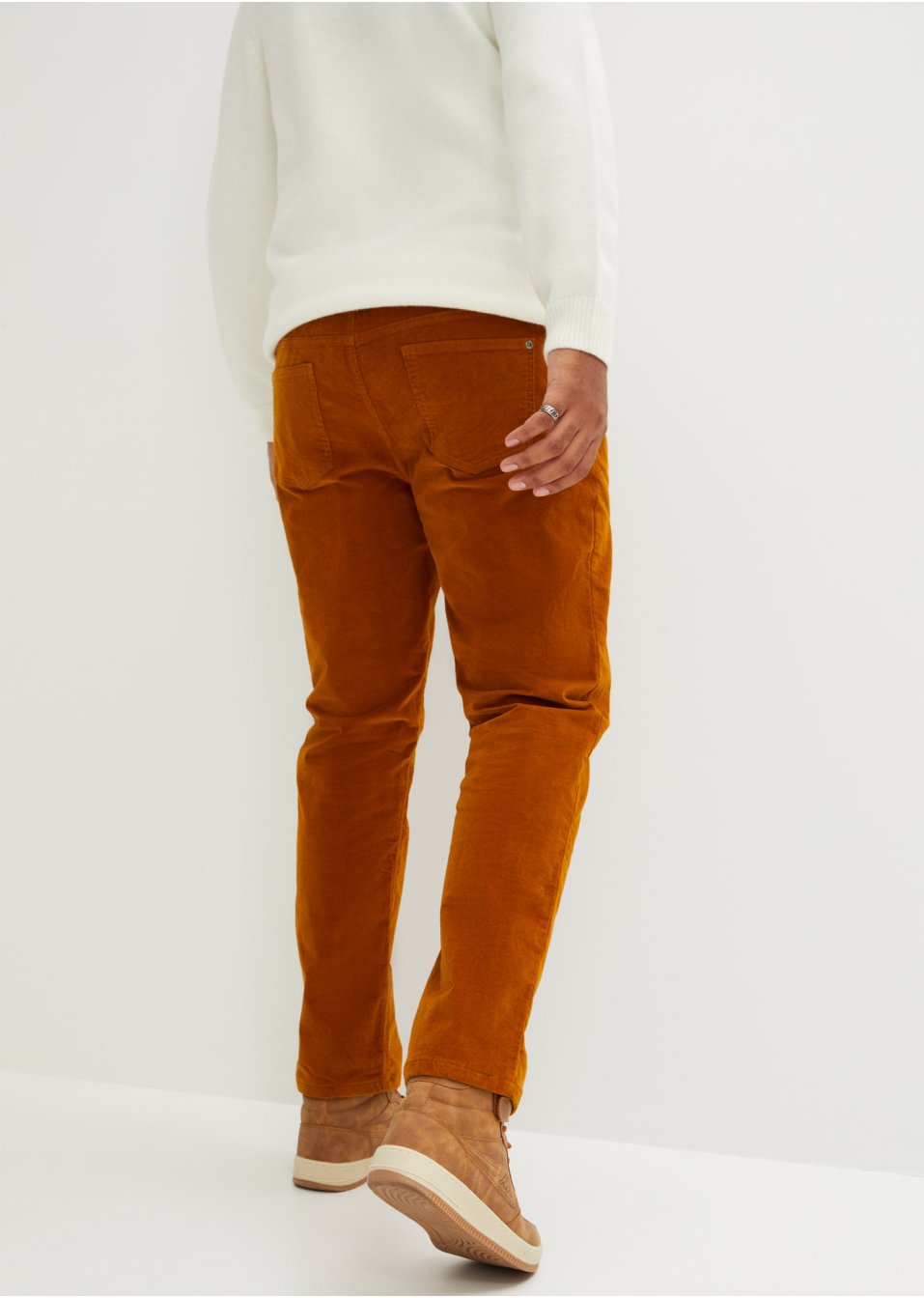 Pantalon thermo velours côtelé Regular Fit, Straight