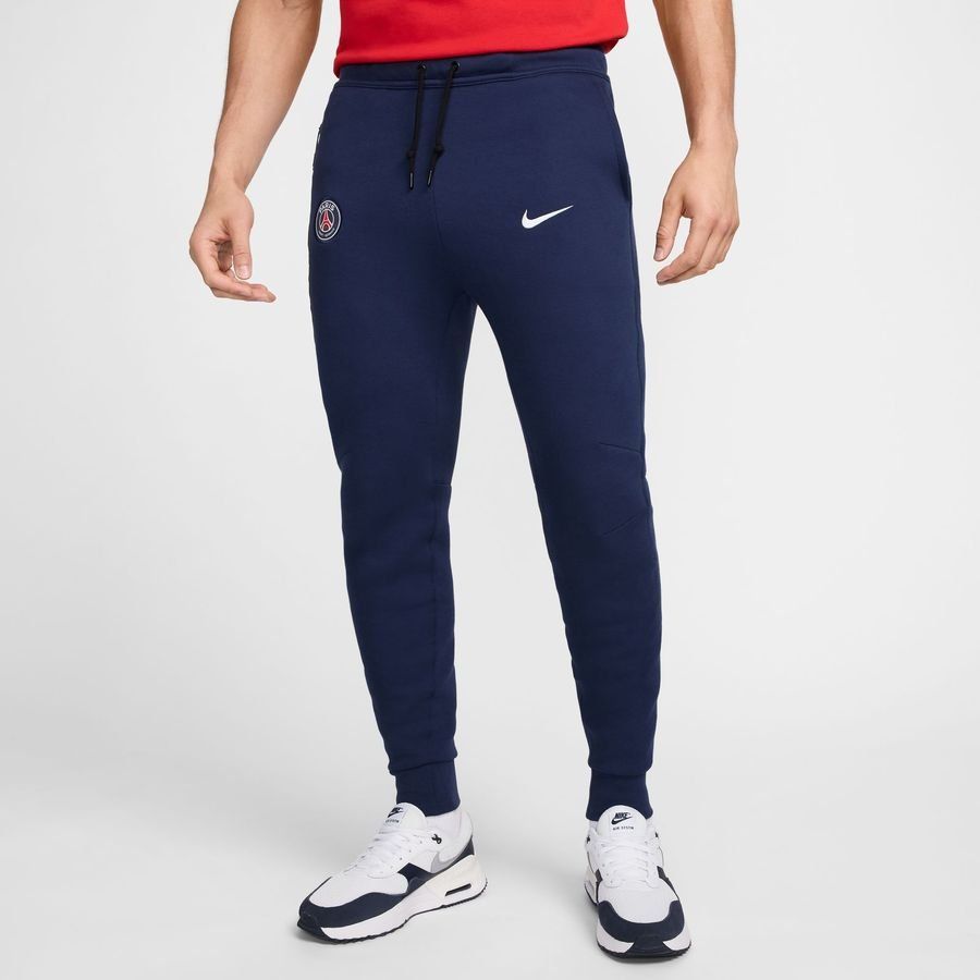 Paris Saint-Germain Bas de Survêtement NSW Tech Fleece - Bleu Marine/Blanc