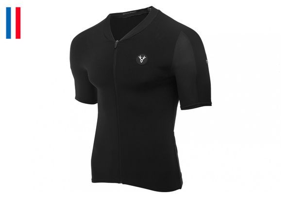 Maillot Manches Courtes LeBram Allos Noir Coupe Aero