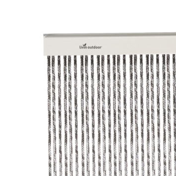 Livn deurgordijn cord zwart/grijs 100x230 cm