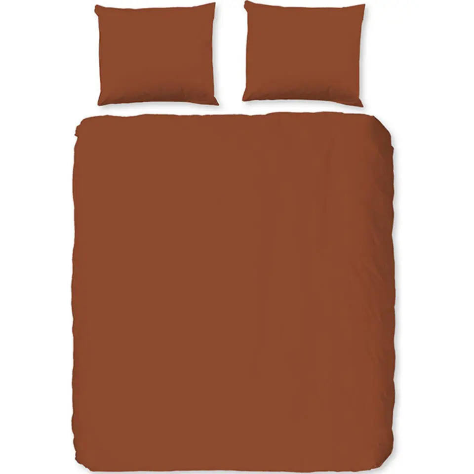 Zavelo Effen Dekbedovertrek Terra-1-persoons (140 x 200/220 cm)