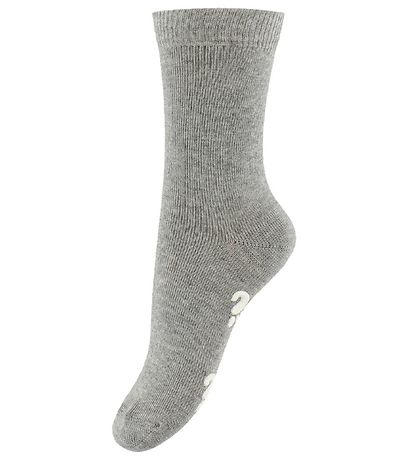 Fuzzies Socken m. Graumeliert - Antirutsch