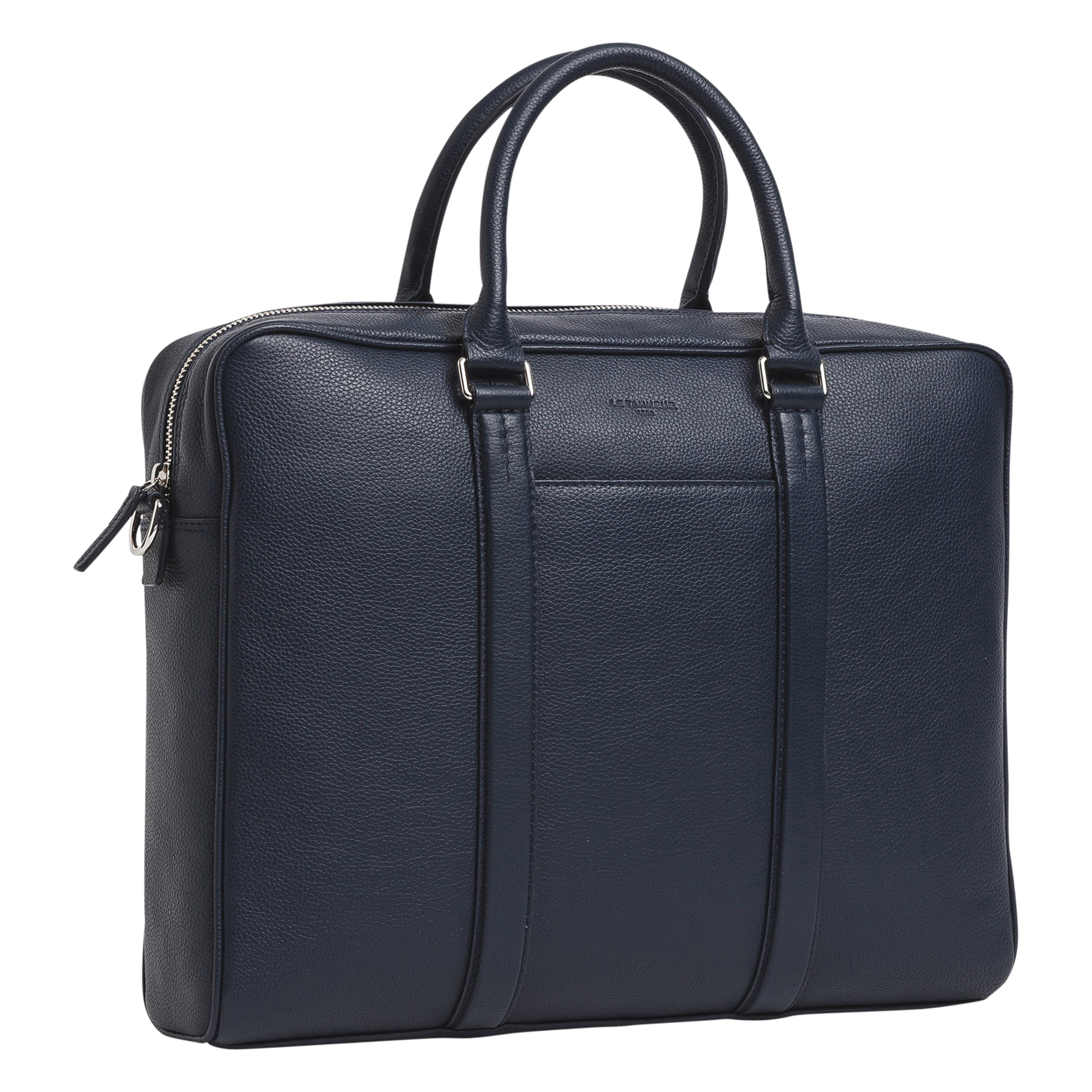 CHARLES - Porte documents en cuir| Bleu