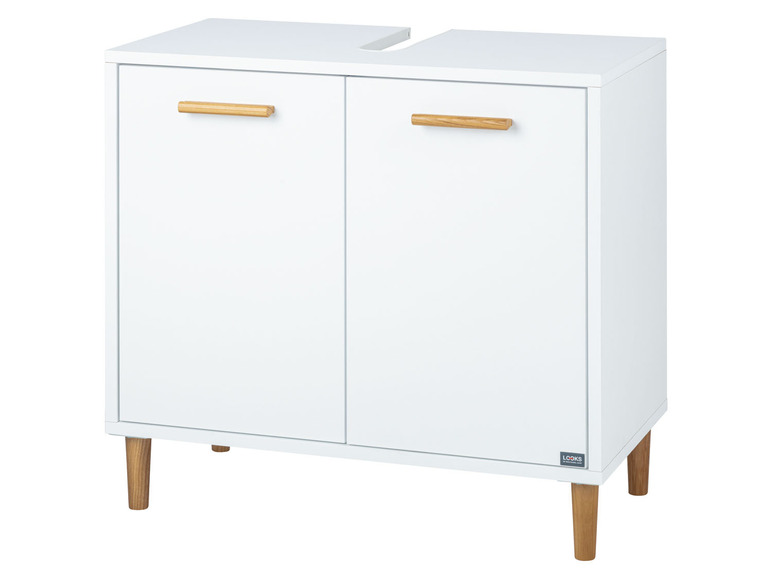 Wastafelonderkast met softclose-functie, wit