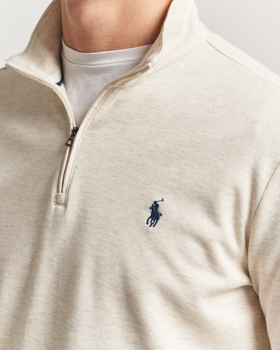 Polo Ralph Lauren Cotton/Nylon Half Zip Chalk Heather