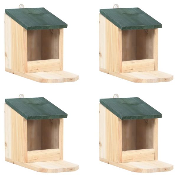 Casas para Esquilos 4 Pcs Madeira de Abeto - 47231