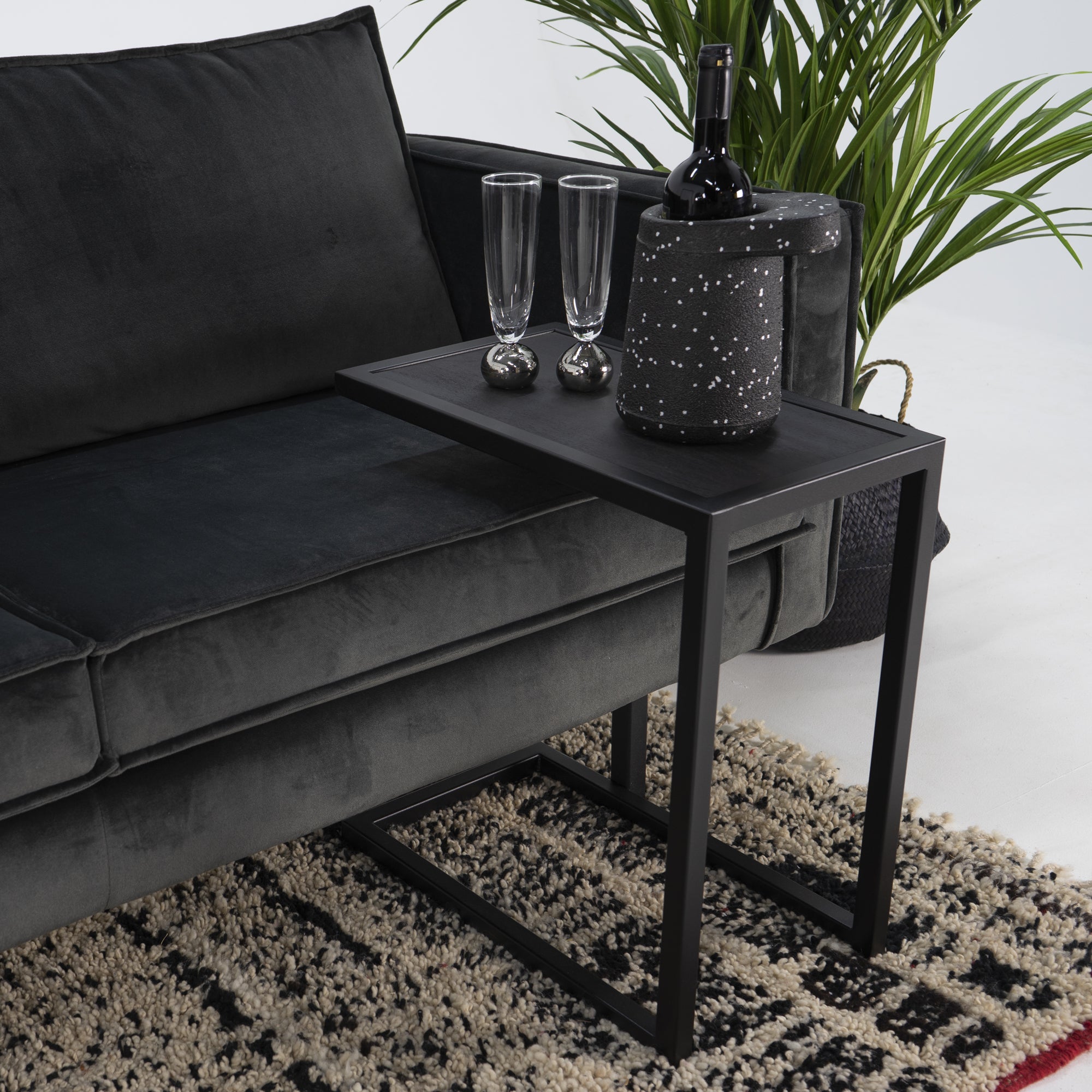 Spinder Design bijzettafel DaniÃ«l Divani - Zwart
