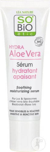 So'Bio Étic Hydra Aloe Vera Sérum Hydratant Apaisant Peaux Sensibles Et Réactives Bio 30ml