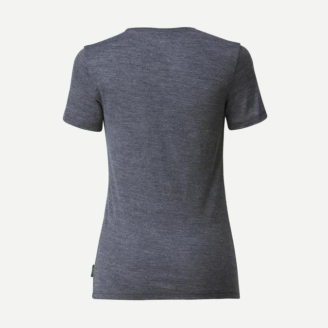 Decathlon Forclaz - Camiseta feminina Forclaz Travel 500 em lã merino