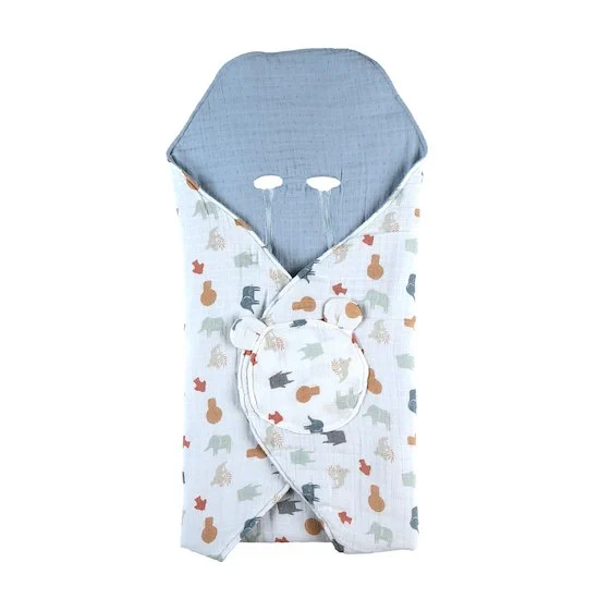 Mix & Match Couverture promenade Mousseline Bio   Jungle        de               Noukies