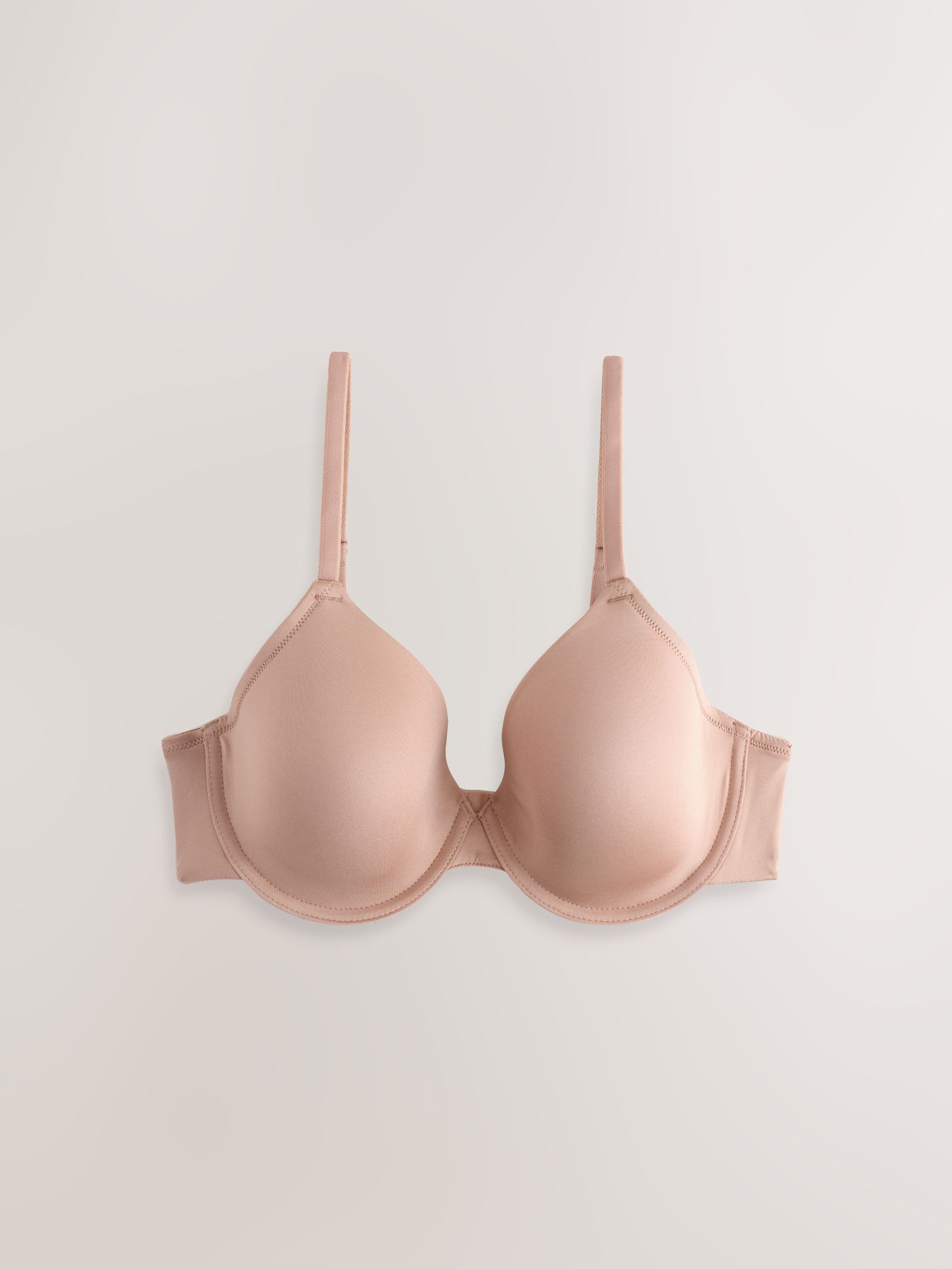 Zwart/wit/praline huidskleur - A-E Ultimate Comfort Smoothing T-Shirt Bras 3 Pack