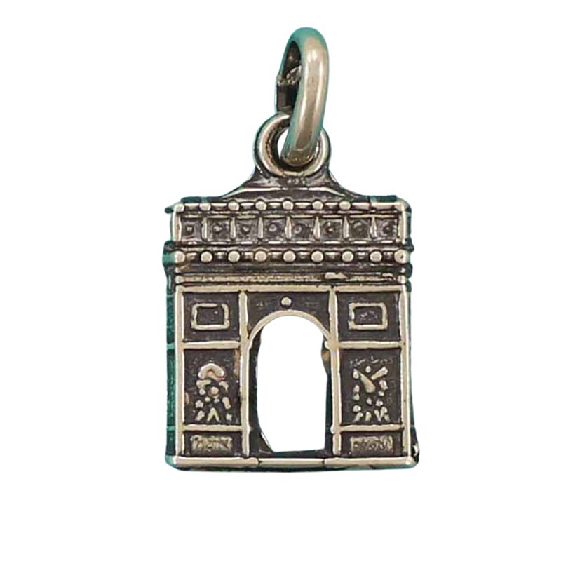 Pendentif sur Paris : l' Arc de Triomphe - Argent massif 925/1000