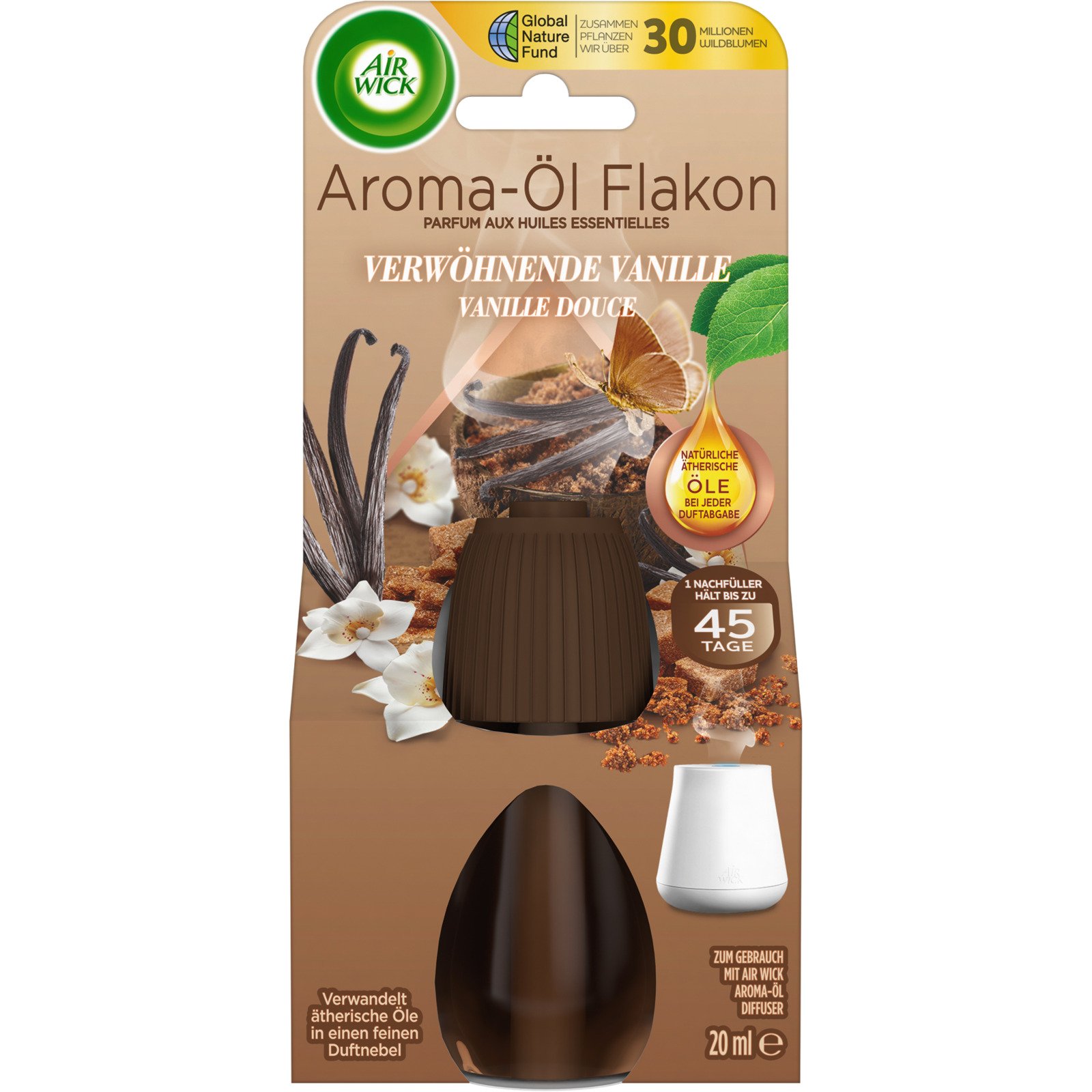 Air Wick Nachfüller Aroma-Öl Flakon Verzauberter Vanilletraum 20 ml