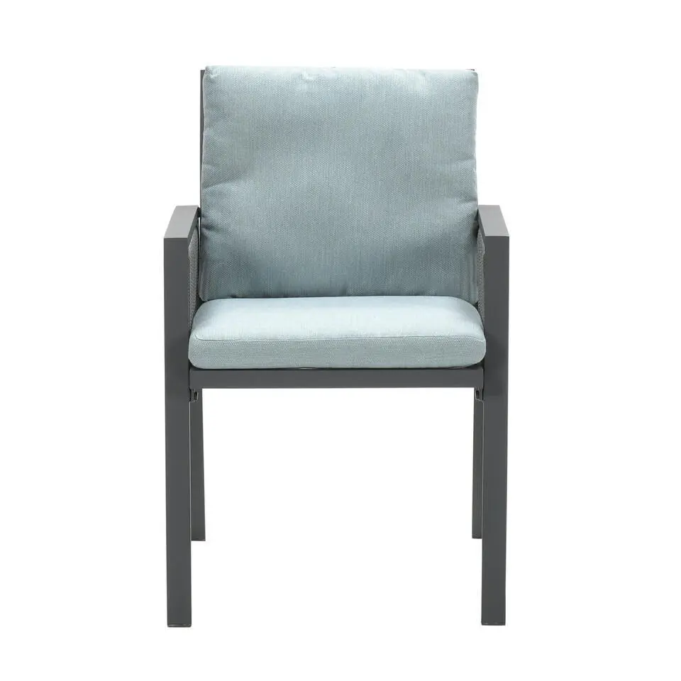 Garden Impressions Brendon lounge dining stoel - licht en mint grijs