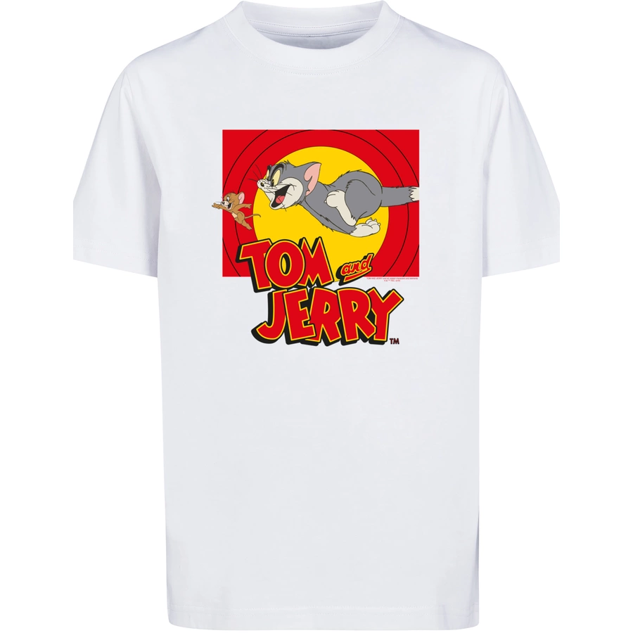 F4NT4STIC T-Shirt Tom and Jerry TV Serie Chase Scene weiß
