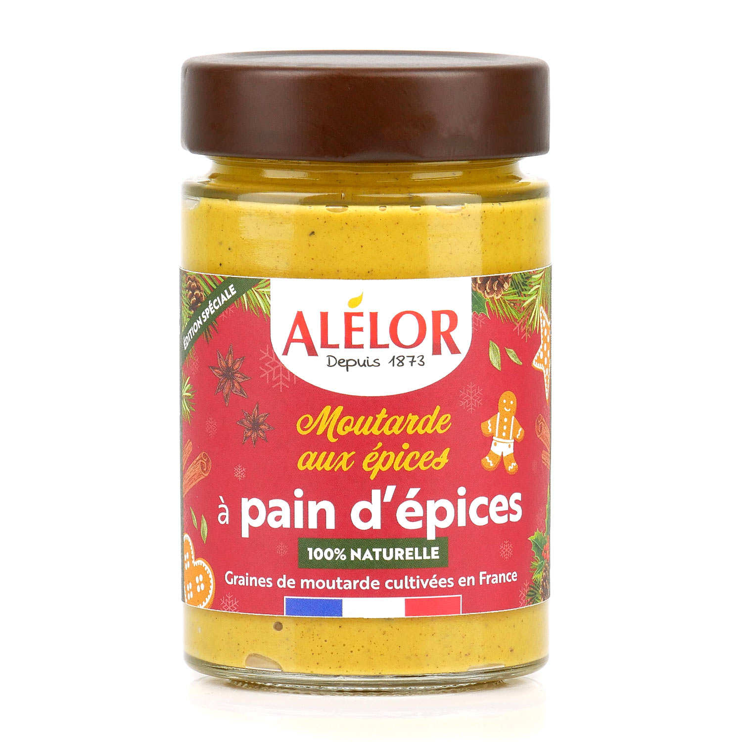 Moutarde aux épices à pain d'épices 100% naturelle
