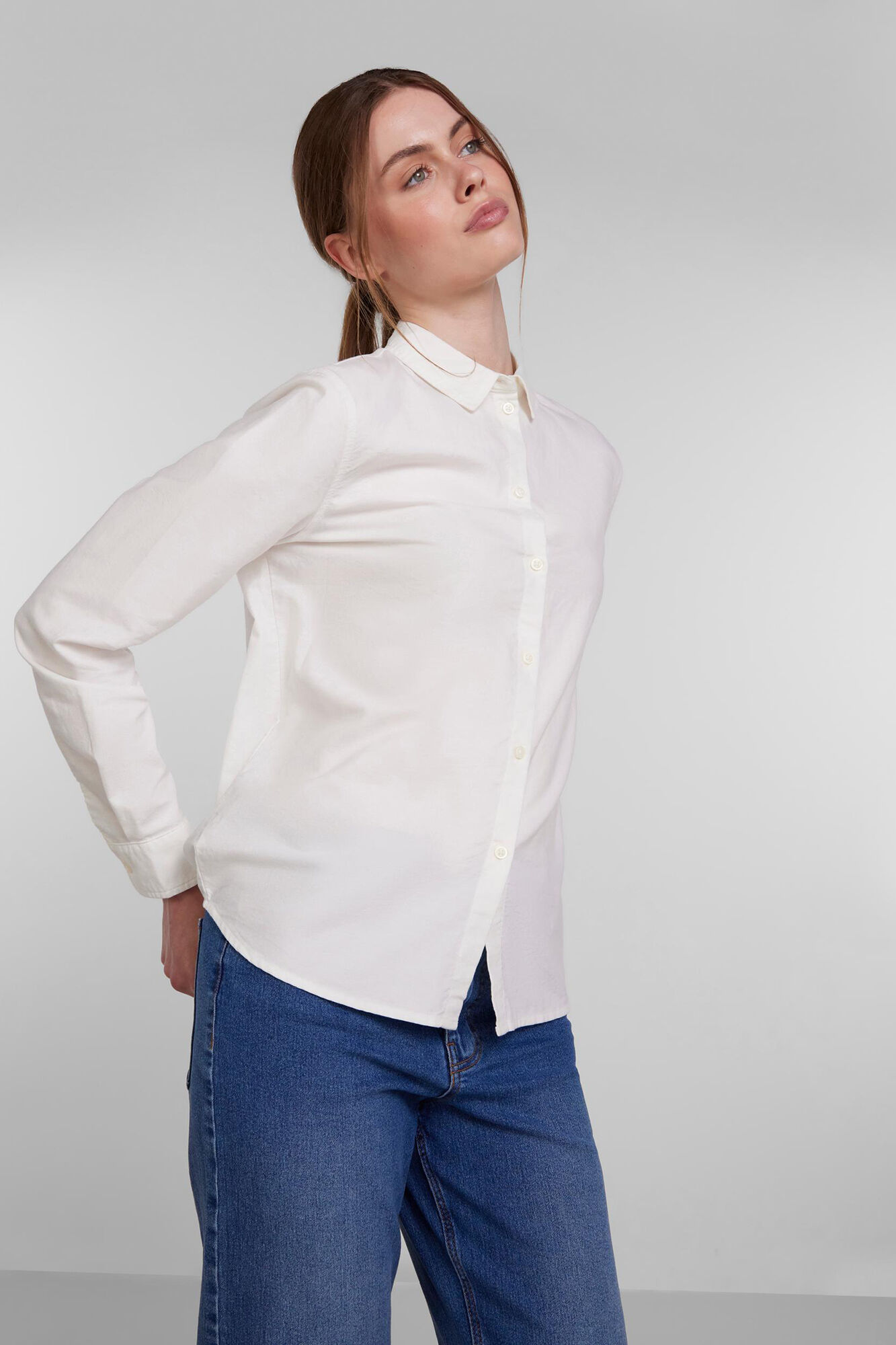 Camisa básica de algodão