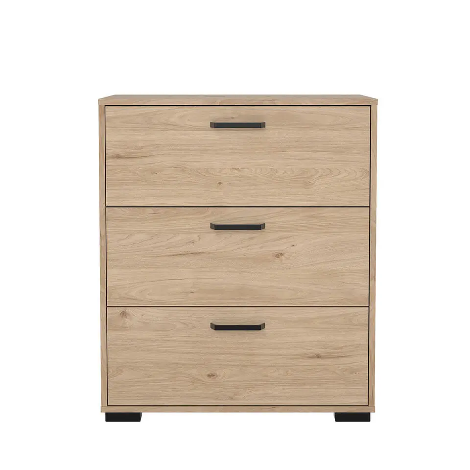 Hioshop Sofia ladekast 3 lades eikdecor