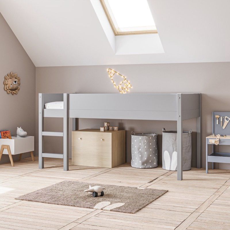 Petite Amélie - Arbre - Kinderbed - Halfhoogslaper - Grijs - 200x90 cm