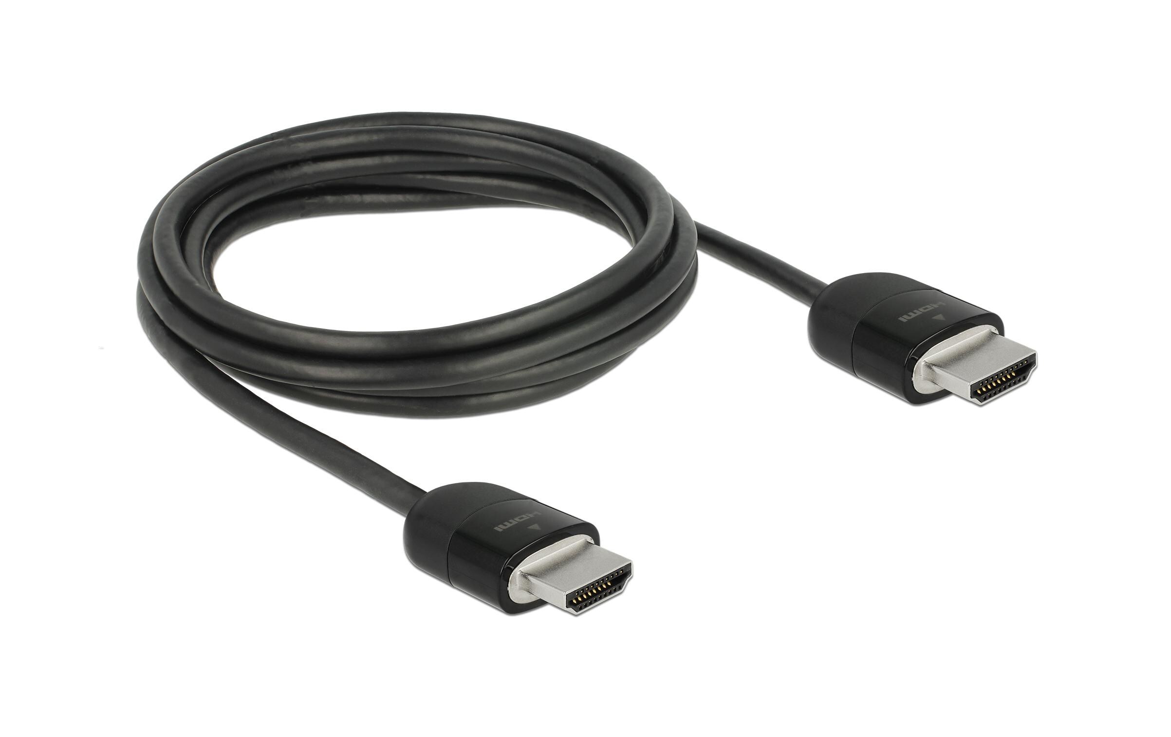 Kabel 4K 60Hz HDMI - HDMI, 2 m, SchwarzDelock Premium HDMI Kabel 4K 60 Hz 2 m