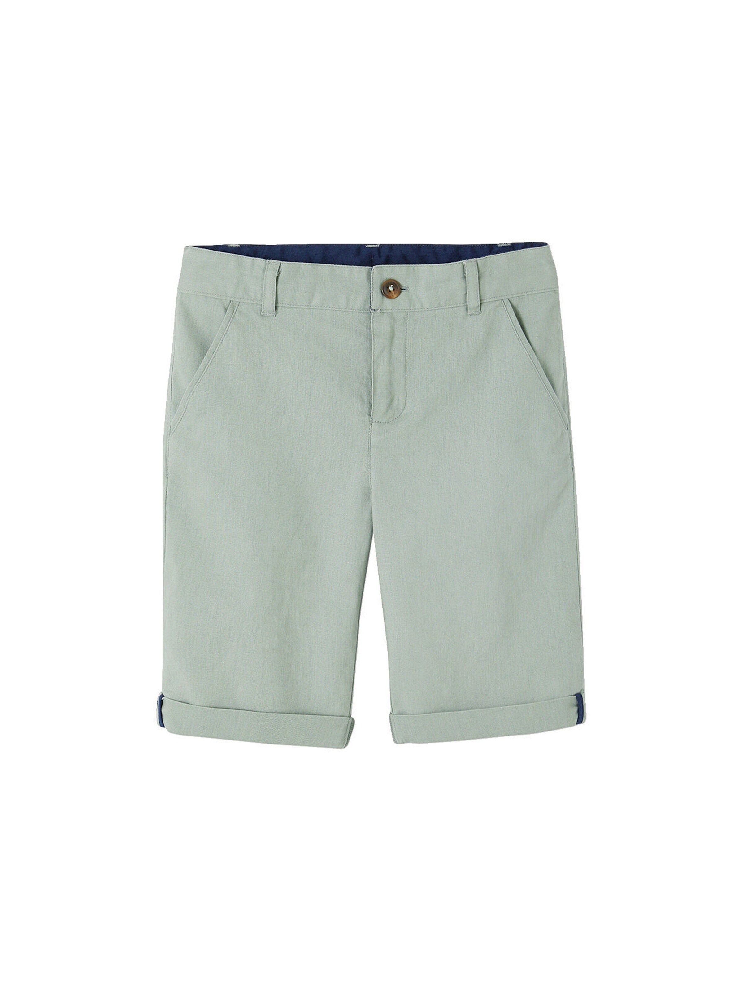Vertbaudet Festliche Jungen Shorts, Bundweite verstellbar salbeigrün