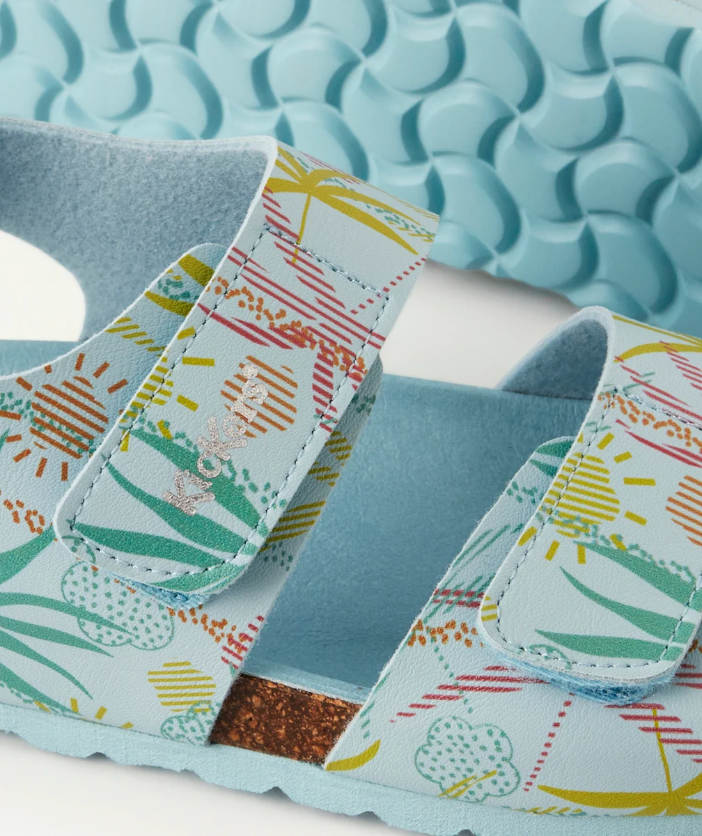 KICKERSSANDALES SUMMERKRO BLEU CLAIR SUNSHINE AVEC SCRATCH