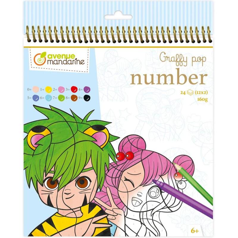 Graffy Pop Number, Manga - Bleu