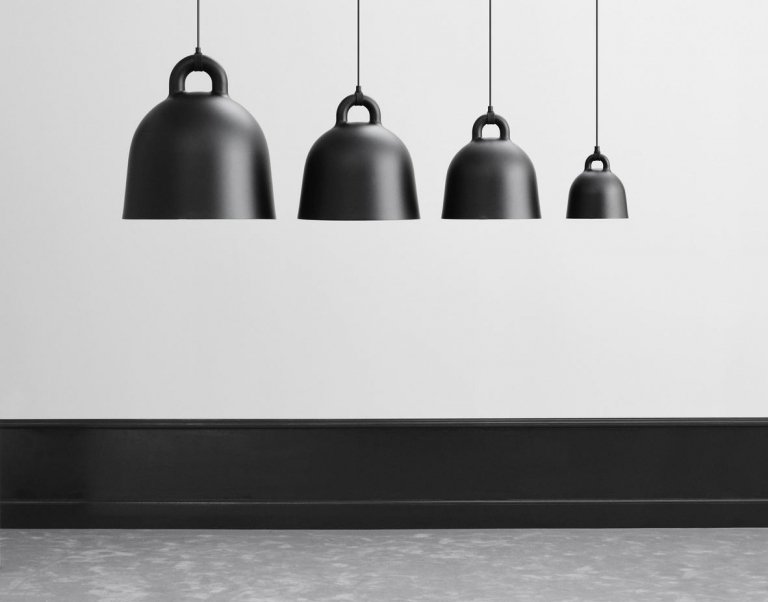 Normann Copenhagen Bell hanglamp x-small Ø22 grijs
