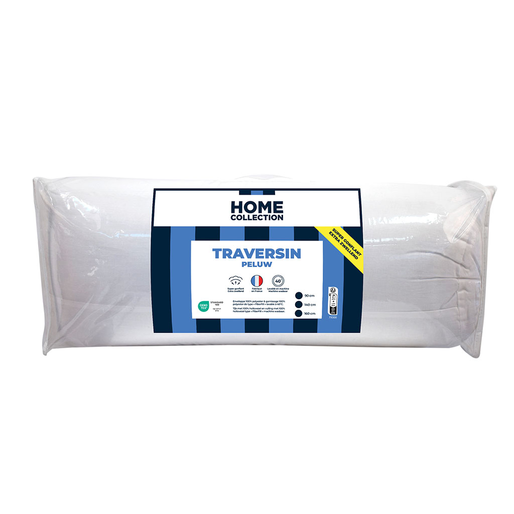 Traversin blanc 500g 90cm