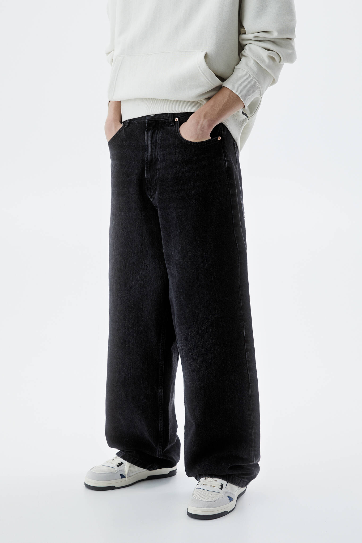CALÇA JEANS SUPER LARGA - NEG-DELAV