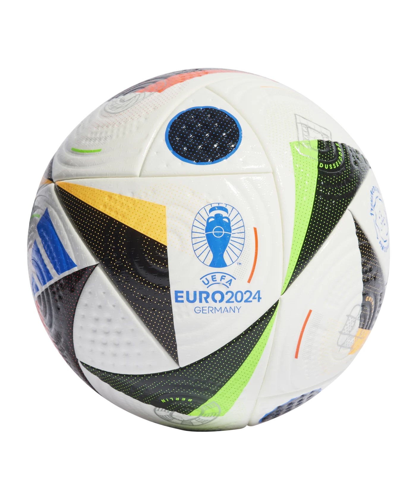 adidas Fussballliebe Pro Spielball EM 2024 Weiss Blau Schwarz