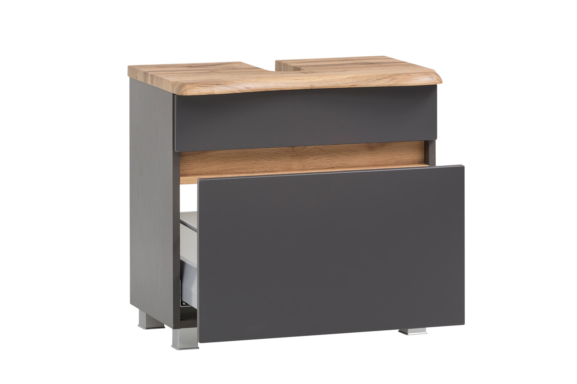 Waschbeckenunterschrank BRÜGGE grau 61cm
