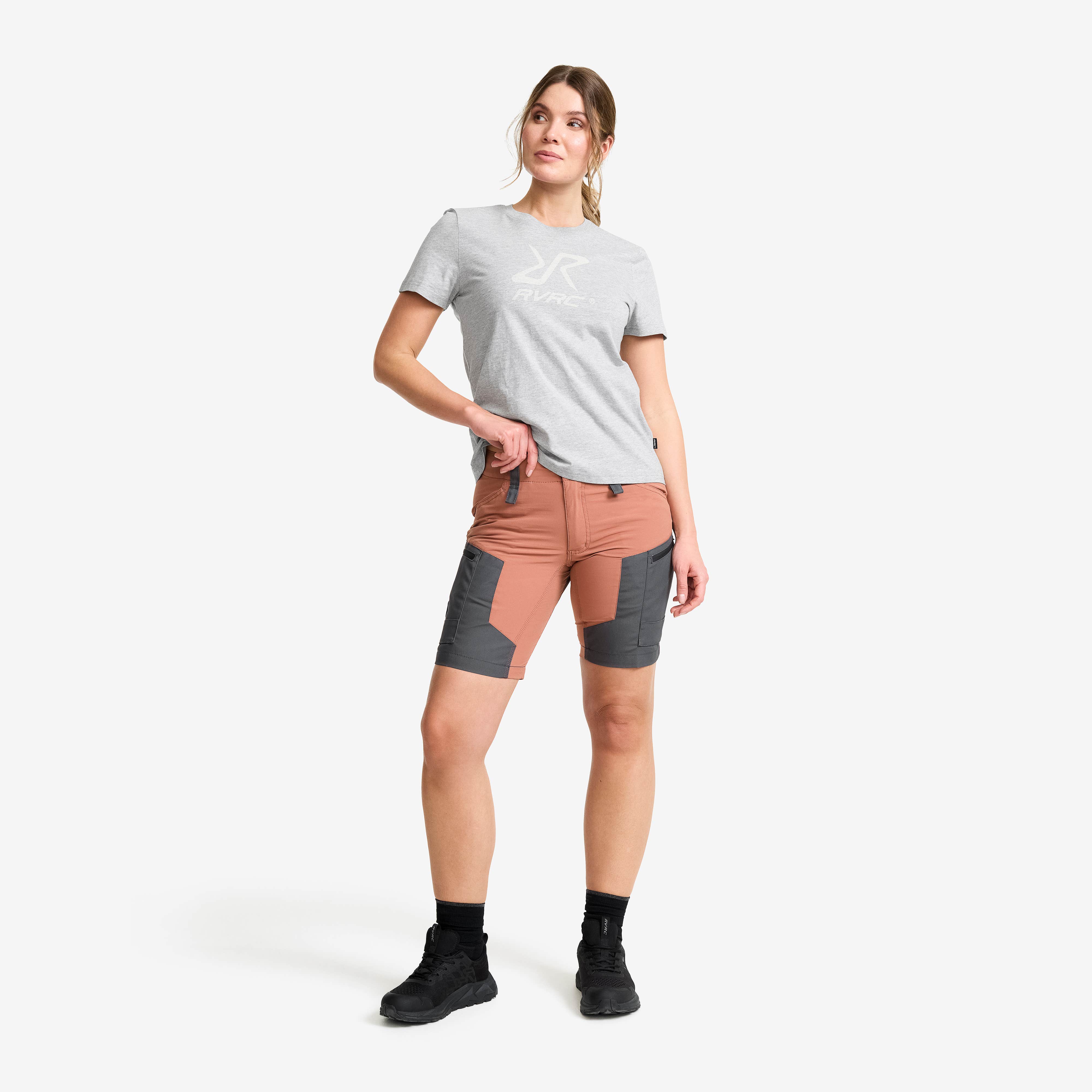 RVRC GP Shorts Dame Pink Wood/Magnet