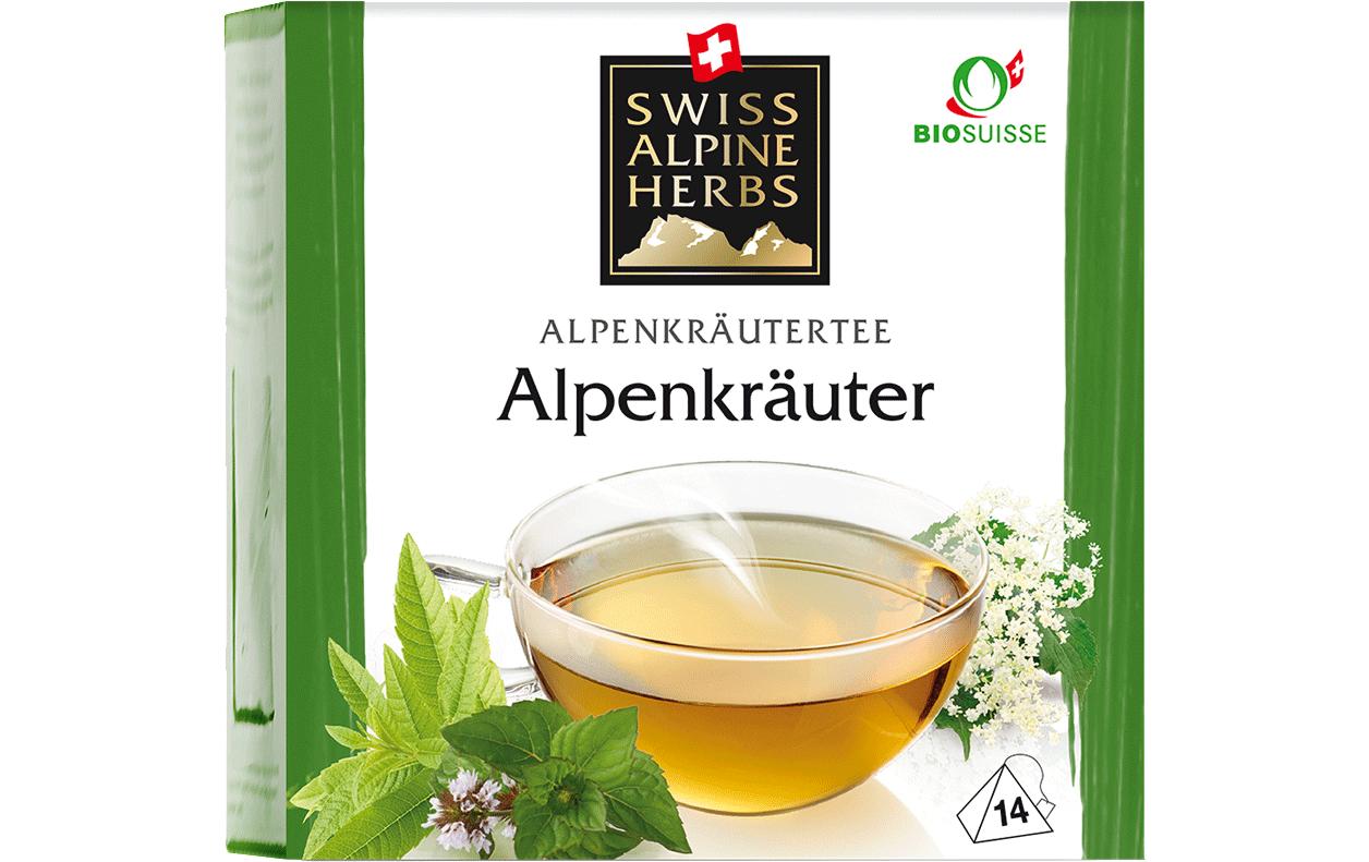 Teebeutel Bio Alpenkräuter Pack 14 x 1 gSchweizer Tee