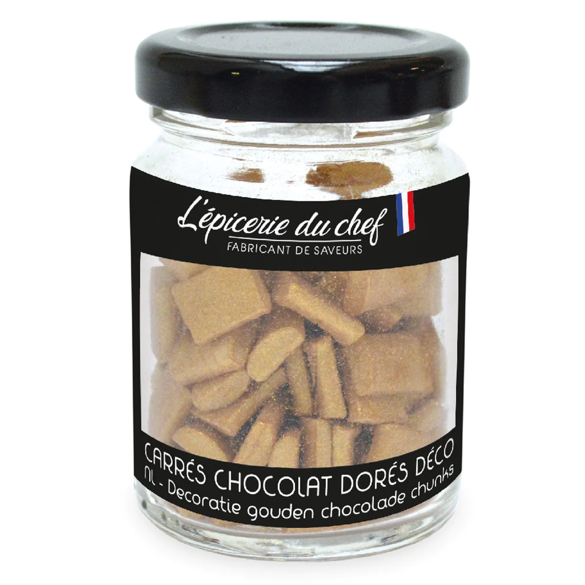 Carrés choco dorés pour pâtisserie Scrapcooking