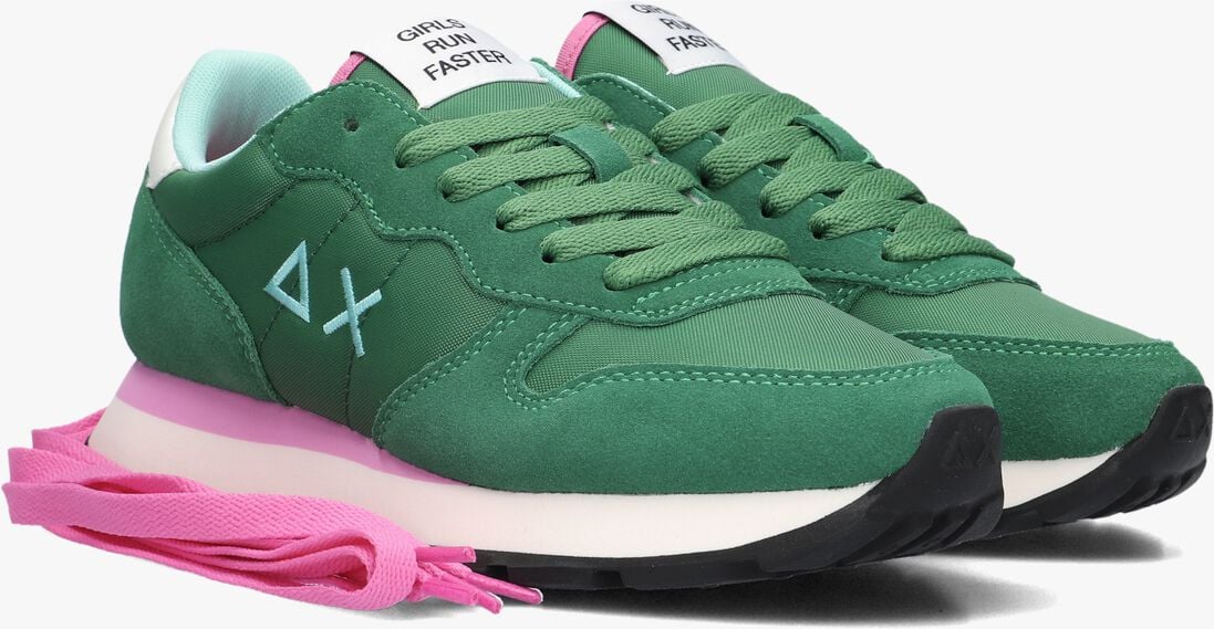 SUN68 groene sun68 lage sneakers ally solid nylon
