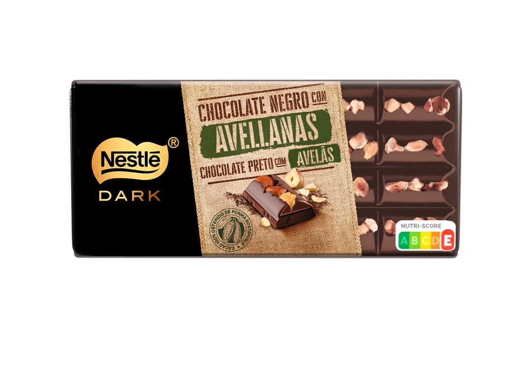 TABLETE NESTLÉ DARK CHOC PRETO C/ AVELÃS 150 G