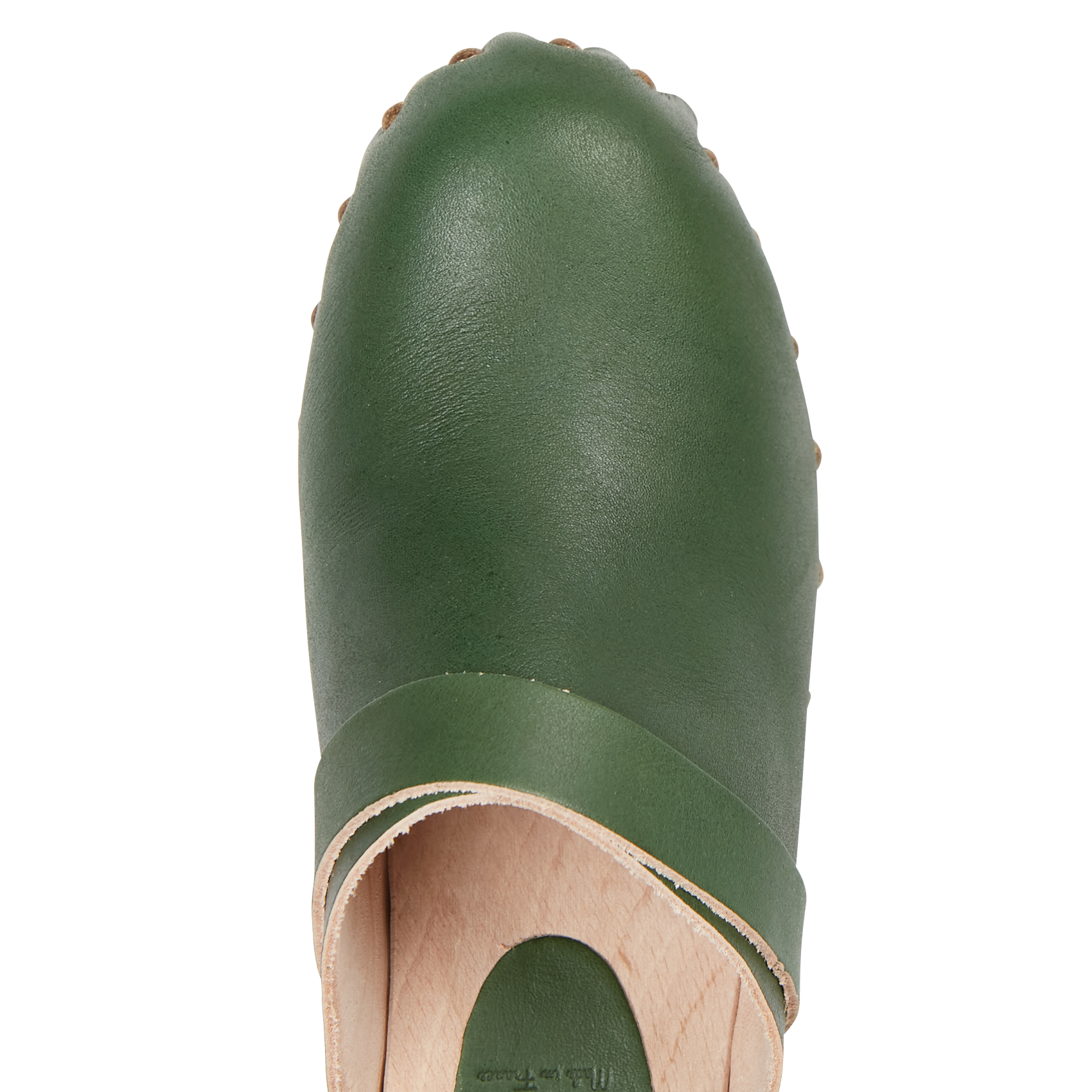 CLEMENCE - Sabots en cuir | Vert