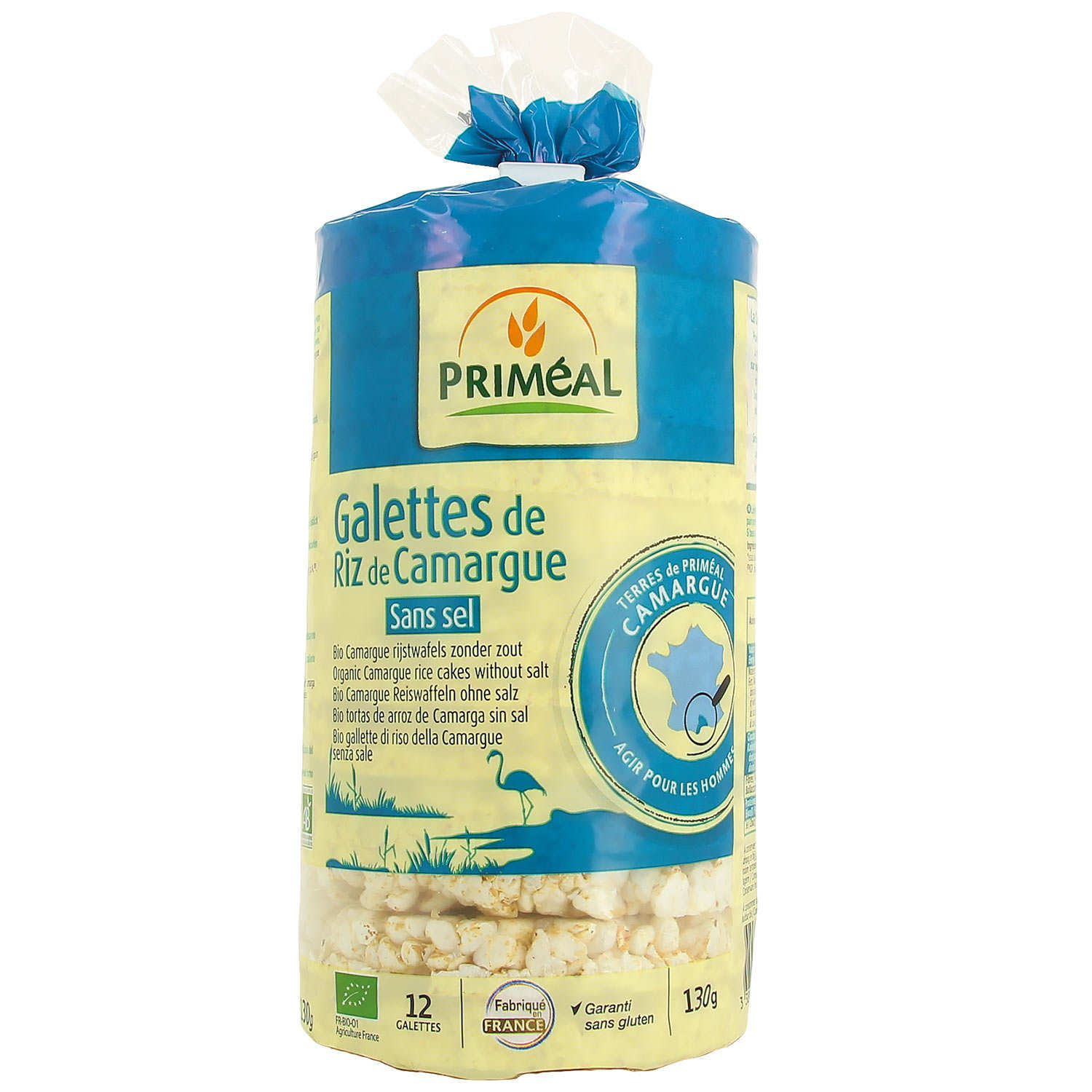 Galettes de riz de Camargue sans sel et sans gluten Bio