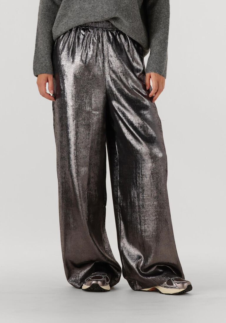 antraciet knit-ted wijde broek metally