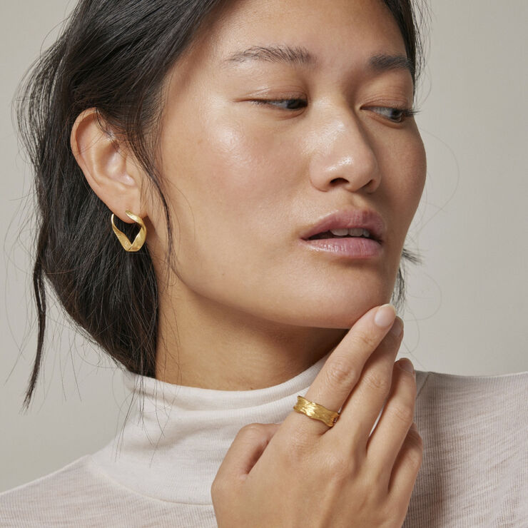 ENAMEL Copenhagen Earring, Dalia 925s/gp/m